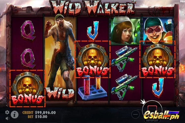 3+ Scatters trigger the Free Spins feature