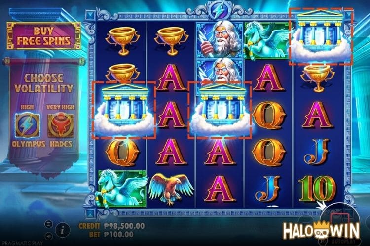 3+ Scatters trigger the Free Spins feature.