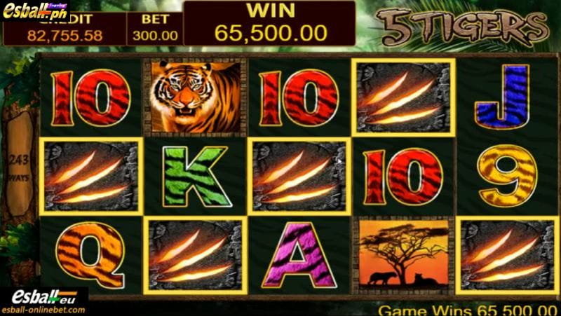 PS 5 Tigers Slot Game 5