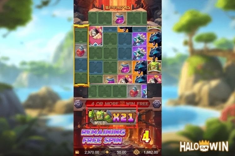For The Horde Free Spins: Multiplier