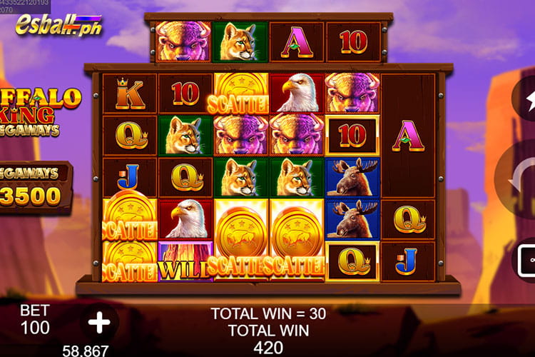 Get Buffalo King MEGAWAYS Slot R88 Free Game Tips - 5 scatter