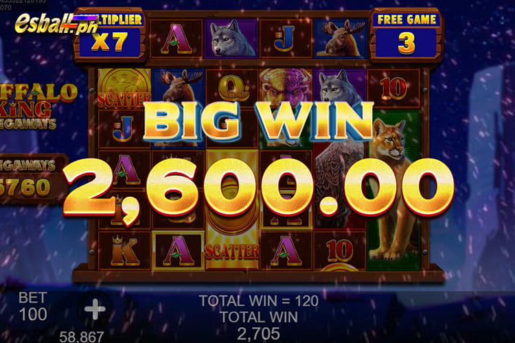 Win Slot R88 Buffalo King MEGAWAYS Real Money Strategy - win 2,600