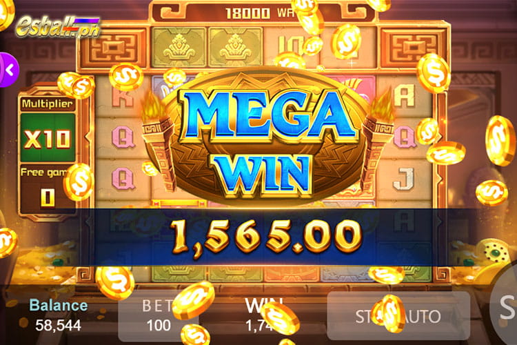 Bet 100 pesos and get 1,565 pesos in Rich88 Golden Empire Mega Win!