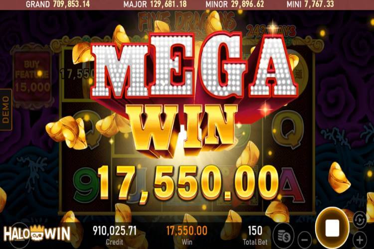 Mega Win 17,550 Pesos from RSG 5 Dragons Free Spins