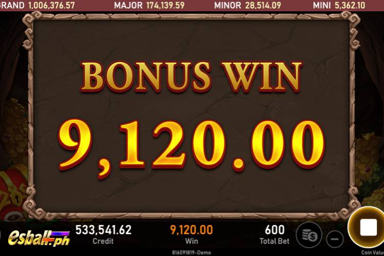 Get 9,120 Pesos in RSG Dragon King 2 Slot Free Spins!