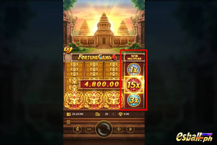 RSG Fortune Gems 4 Slot Features: Multiplier