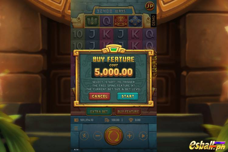RSG Fortune of Aztecs Slot Features: Bonus Buy
