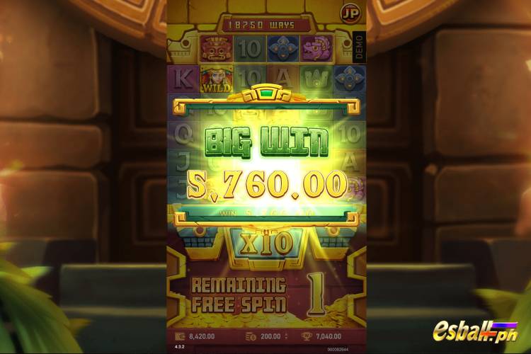 Big Wins ₱5,760 on RSG Fortune of Aztecs Slot Game!