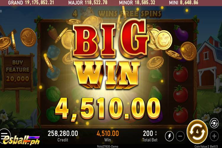 Big Wins ₱4,510 on RSG Happy Farm Slot Game!
