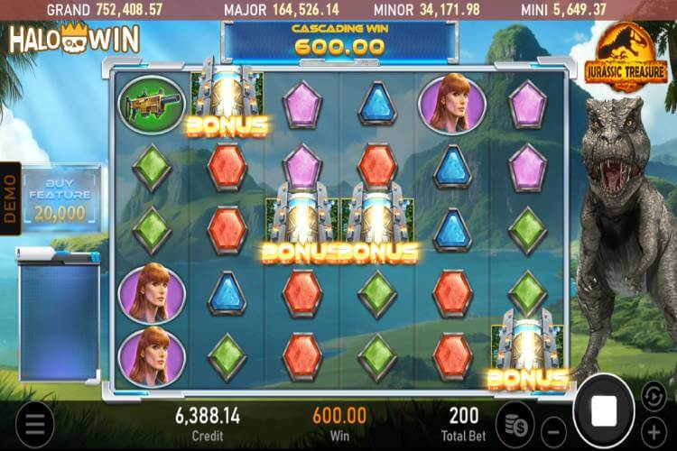 4+ Scatter to Trigger Jurassic Treasure Free Spins