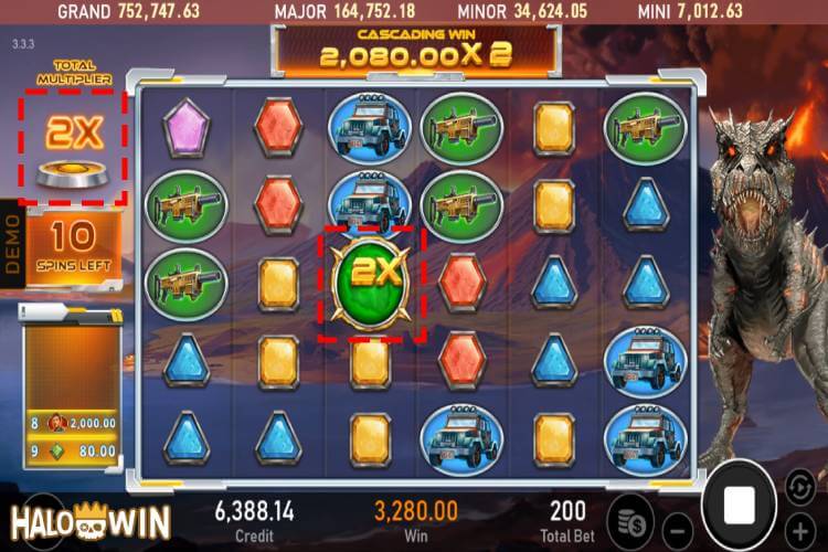 RSG Jurassic Treasure Slot Free Spins: Multiplier