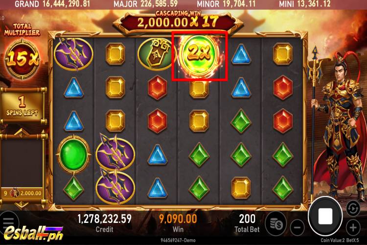 RSG Legend of Lu Bu Slot Features