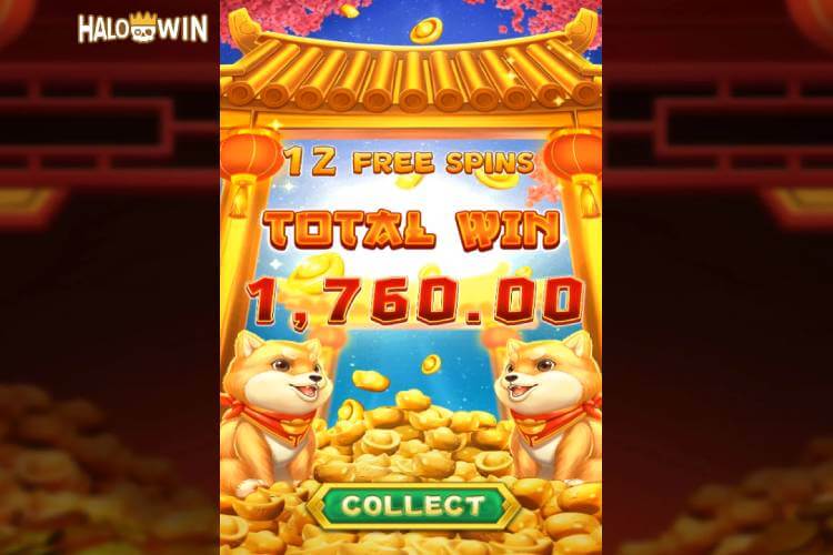 Get 1760 Pesos in RSG Lucky Dog Free Spins