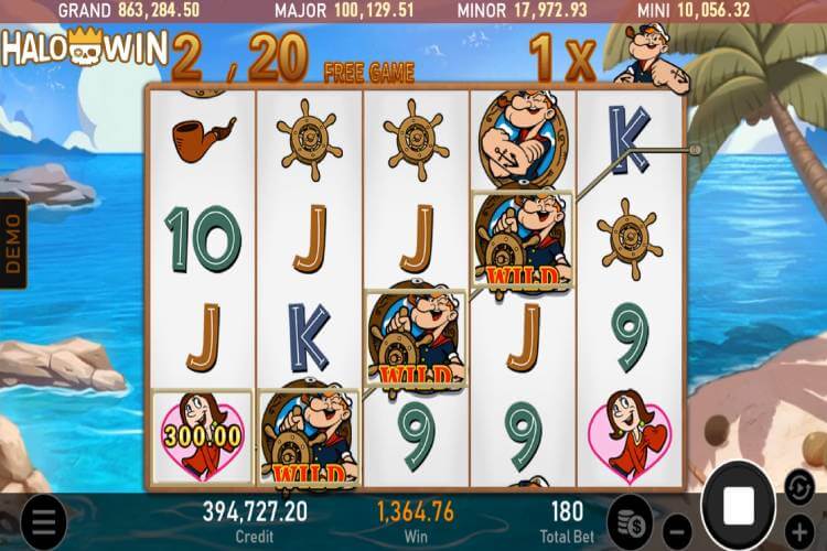 RSG Popeye Slot Game Free Spins