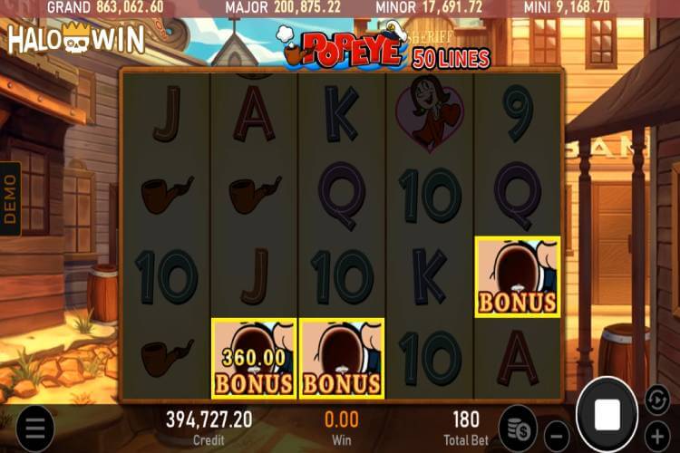 3+ Scatter to Trigger RSG Popeye Slot Free Spins