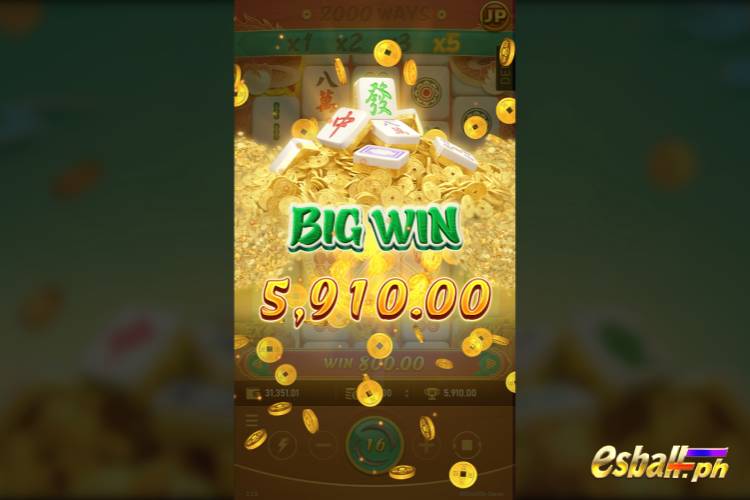 Big Wins ₱5,910 on RSG Rich Mahjong 2 Slot Game!