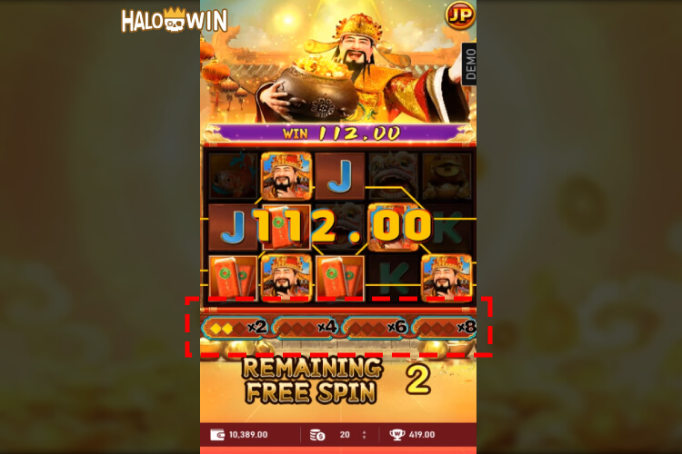 RSG Caishen Coming Slot Free Spins: Multiplier