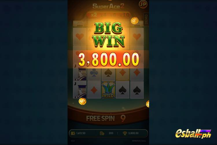 Big Wins ₱3,800 on RSG Super Ace 2 Slot Game!