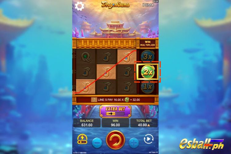 Dragon Gems Slots Multiplier Reel