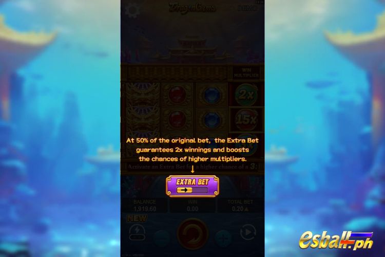 Dragon Gems Slots Extra Bet