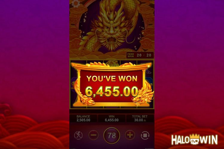 Get 6,455 Pesos in YB Fa Fa Dragon Free Spins.