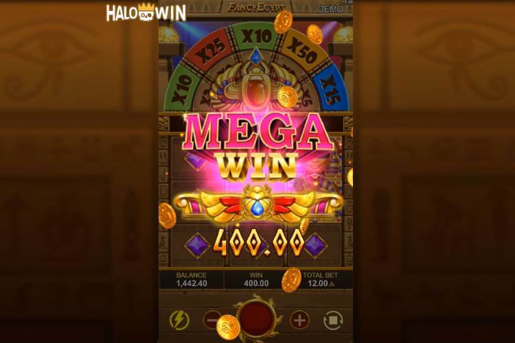 Scored a 400 pesos Mega Win on YB Fancy Egypt