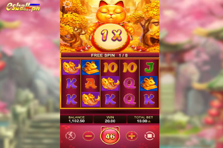 Yellow Bat Fortune Cat Slot Free Spins