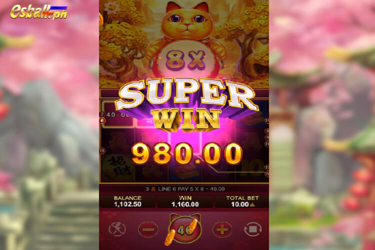 Hit a 980 pesos Super Win on Fortune Cat Free Spins
