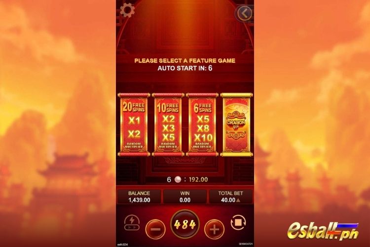 YB Fortune Treasure Slots Feature Selection