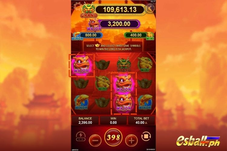 YB Fortune Treasure Slots LONG YI FA Jackpot Feature