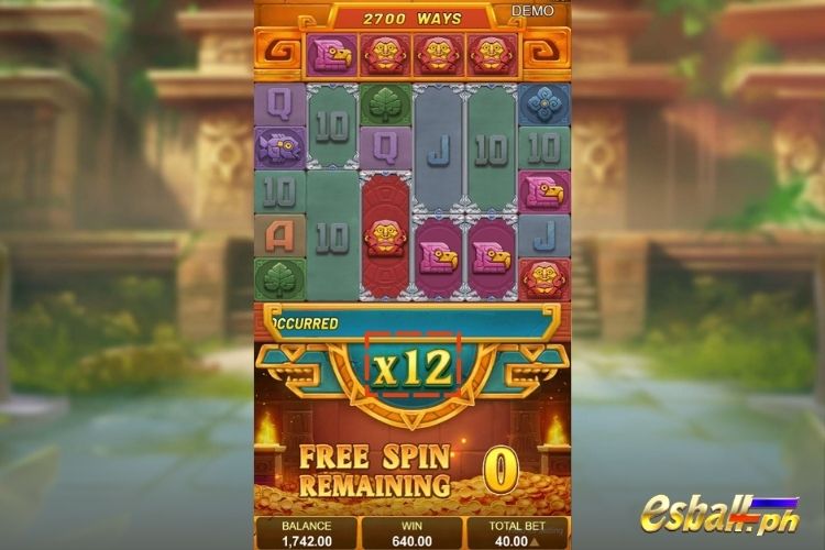 YB Golden Aztec Mega Slot Game Win Multiplier Feature