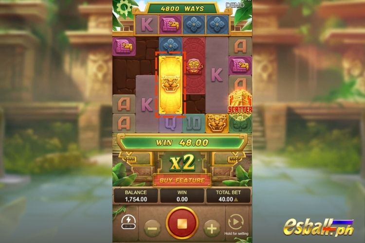 YB Golden Aztec Mega Slot Game Golden Frame and Silver Frame Feature