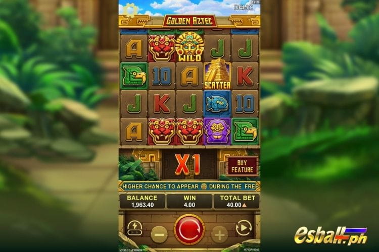 Golden Aztec Game - Yellow Bat Slot