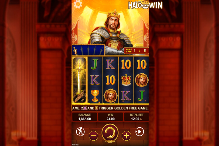 YB King Arthur Gold Slot Free Spins