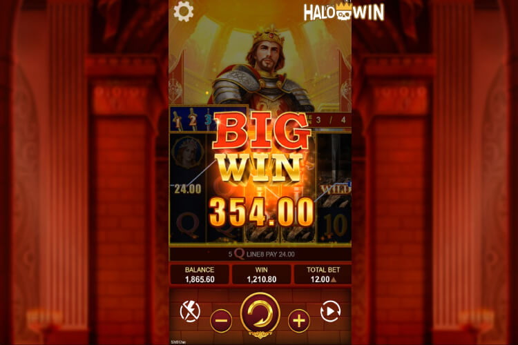 YB King Arthur Gold: 354 Pesos Big Win on Free Spins