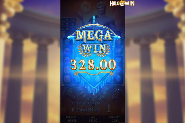 Bagged 328 Pesos Mega Win on Light Of Apollo Free Spins