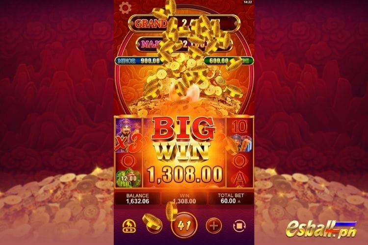 Bet 60 pesos to get Big Win 1,308 in Power Fortune slot!