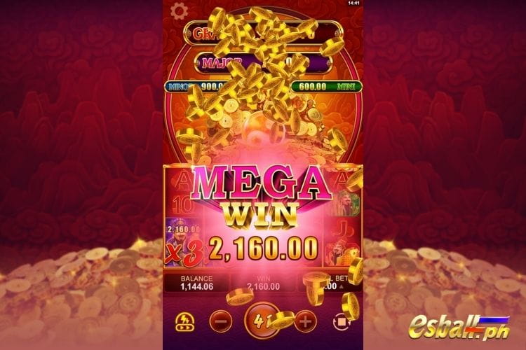 Bet 60 pesos to get Big Win 2,160 in Power Fortune slot!