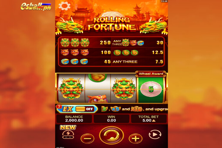 Yellow Bat Rolling Fortune Slot Overview