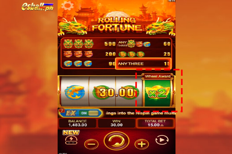 Rolling Fortune Slot Multiplier