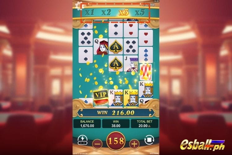 YB Royal Ace Slots Game Golden Frame Feature