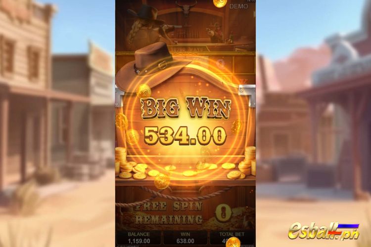 Bet 40 pesos and win 534 pesos on Royal Hunter Big Win.