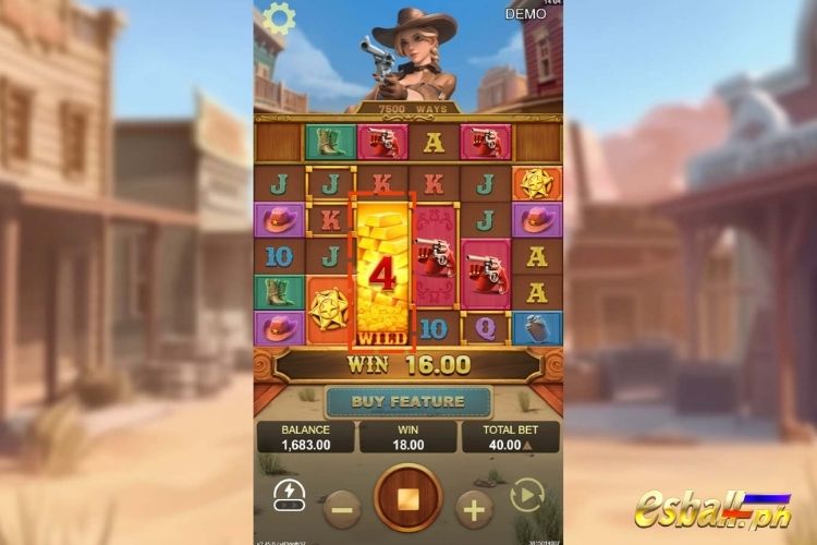 Royal Hunter Slots Game Golden Frame and Sticky Wild Feature