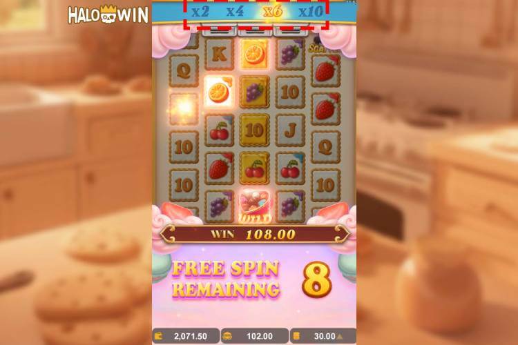 Sugar Chef Free Spins: Multiplier
