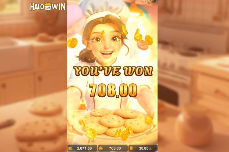 Free Spins win ₱708 in Yellow Bat Sugar Chef Slot