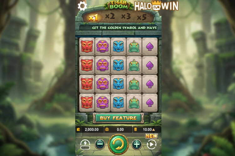 Yellow Bat Tiger Boom Slot Overview