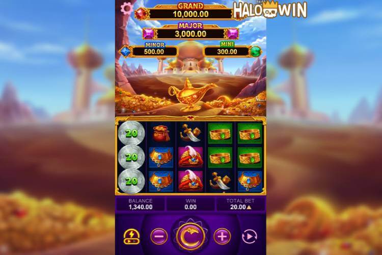 Yellow Bat Magic Lamp Slot Overview