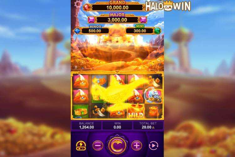 Yellow Bat Magic Lamp Slot: Respins
